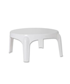 MESA AUXILIAR REDONDA PUKET 60CM BLANCA