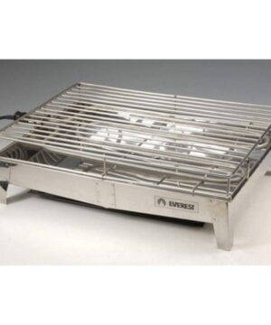 PARRILLA ELECTRICA RECT 7KG. ACERO INOX EVEREST