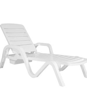 REPOSERA TORONTO 5POS. BLANCA FIJA GARDEN LIFE