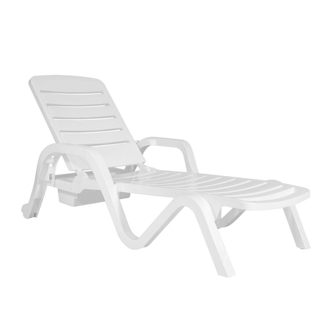 REPOSERA TORONTO 5POS. BLANCA FIJA GARDEN LIFE