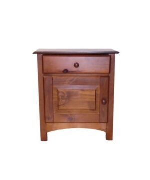 MESA DE LUZ PINO 1CAJ. Y PUERTA CEDRO CRAVERO