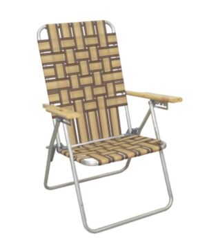 SILLON REPOSERA BAJA CAÑO 7/8 ALUMINIO 5 POSIC.  TELA COVERSOL 80012