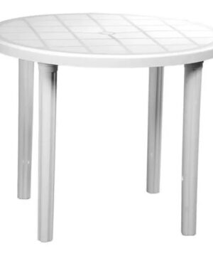 MESA REDONDA ANTILLAS BLANCA 90CM VOSS 2000