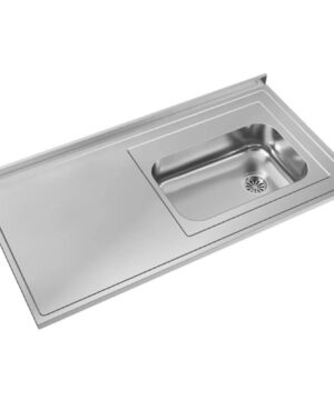 MESADA 1.20 PILETA SIMPLE DER. ACERO JOHNSON