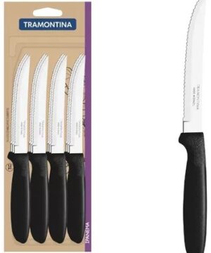 CUCHILLO 5" NEGRO IPANEMA X12 TRAMONTINA ART 23360/905