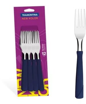 TENEDOR NEW KOLOR AZUL X12 TRAMONTINA ART 23162/910