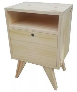 MESA DE LUZ VINTAGE PINO NATURAL ECO LOS PRIMOS ART 14-092