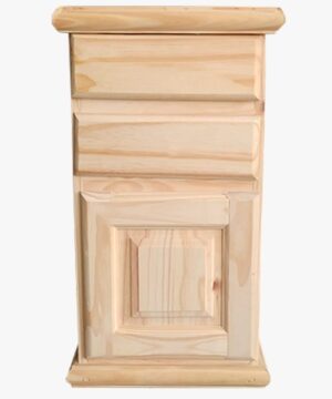 MESA DE LUZ SOMMIER 2CAJ/PTA PINO NATURAL ECO LOS PRIMOS ART 14-039