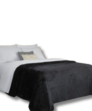 EDREDON CORAL FLEECE BALTIMORE 1 1/2  NEGRO JC ART 1652/1-2