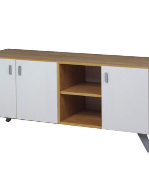 MESA LIVING 3P 1.20M MESINA HICKORY/BCO TEXTURIZADO RICCHEZZE