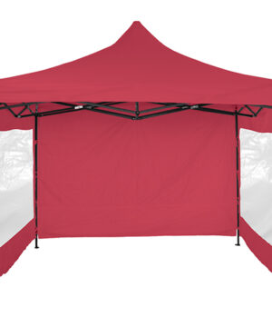 GAZEBO 3 X 3 PLEGABLE CON PAREDES ROJO ALTURA 2.20M LAURY 16895