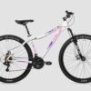 BICICLETA MTB R29 SLP 5 PRO LADY 2025 ACERO BCO/FUC/VIO ART 17241