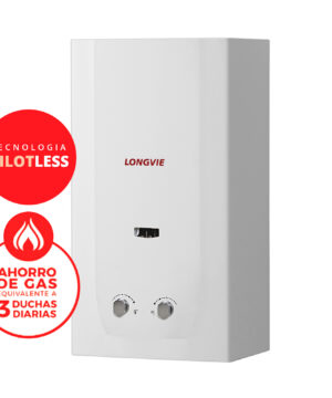 CALEFON 14L GAS NATURAL CON ENCENDIDO Y SENSOR LONGVIE CN514SS-E