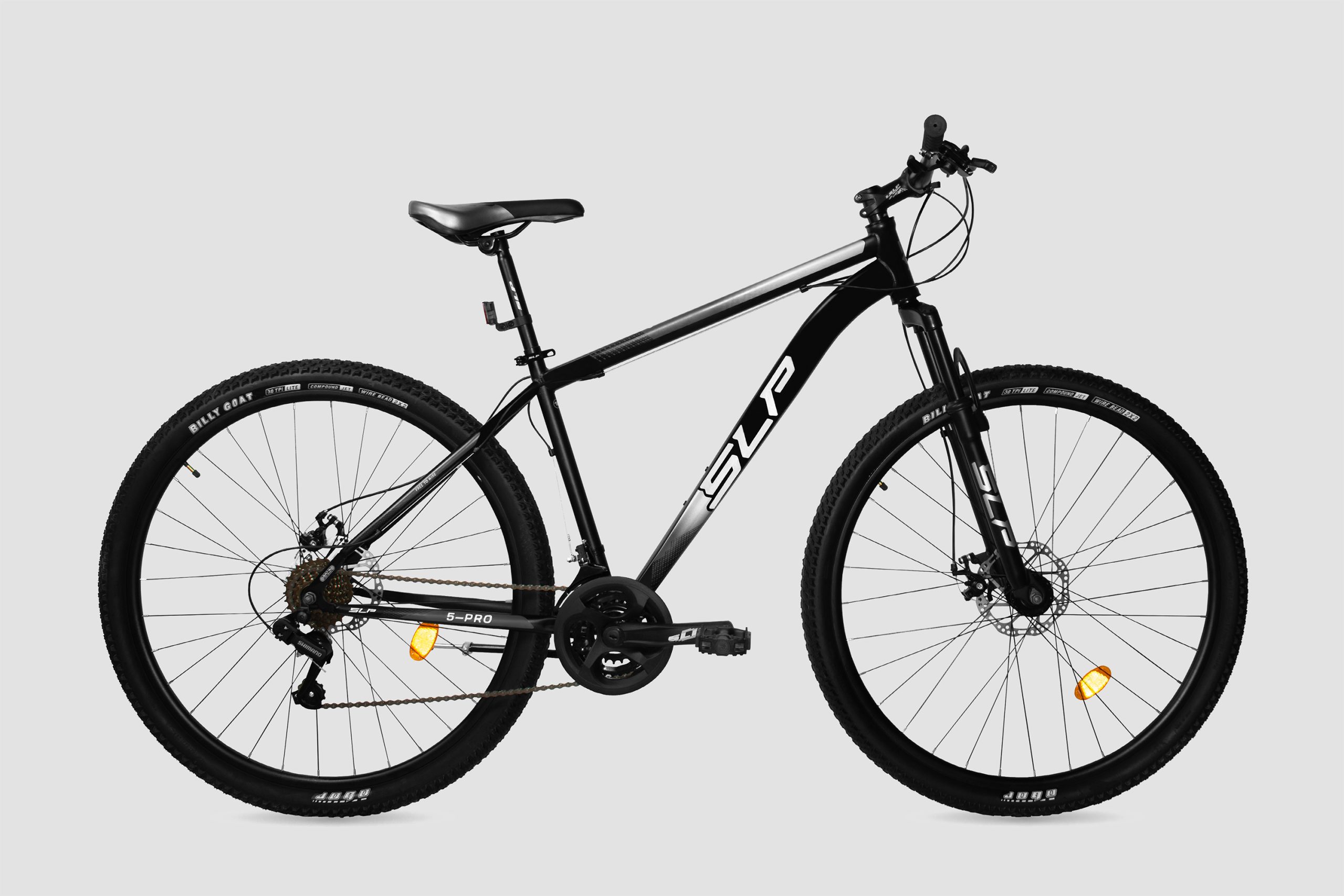 BICICLETA MTB R29 SLP 5 PRO 2025 ACERO DISCO TALLE 18 NEG/GRI/BCO ART 17191