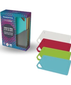 JGO DE TABLAS DE CORTE X4 MIX COLOR TRAMONTINA 25099/940