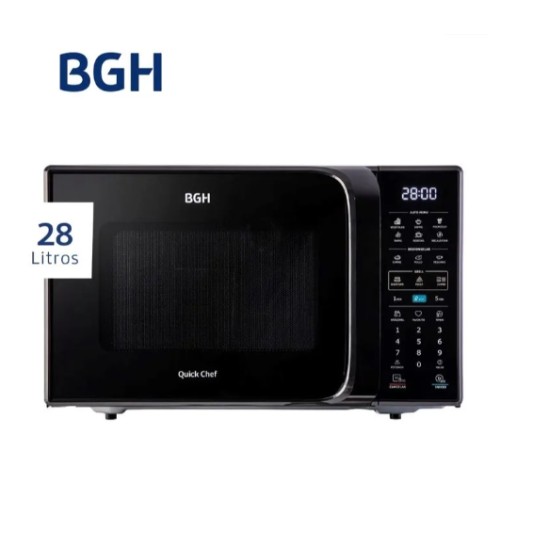 MICROONDAS 28L 900W DIGITAL CON GRILL QUICK CHEF  BGH B228DN20