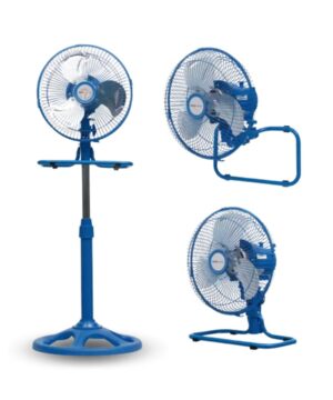 VENTILADOR DE PIE 10" 3 EN 1 CELESTE KANJI