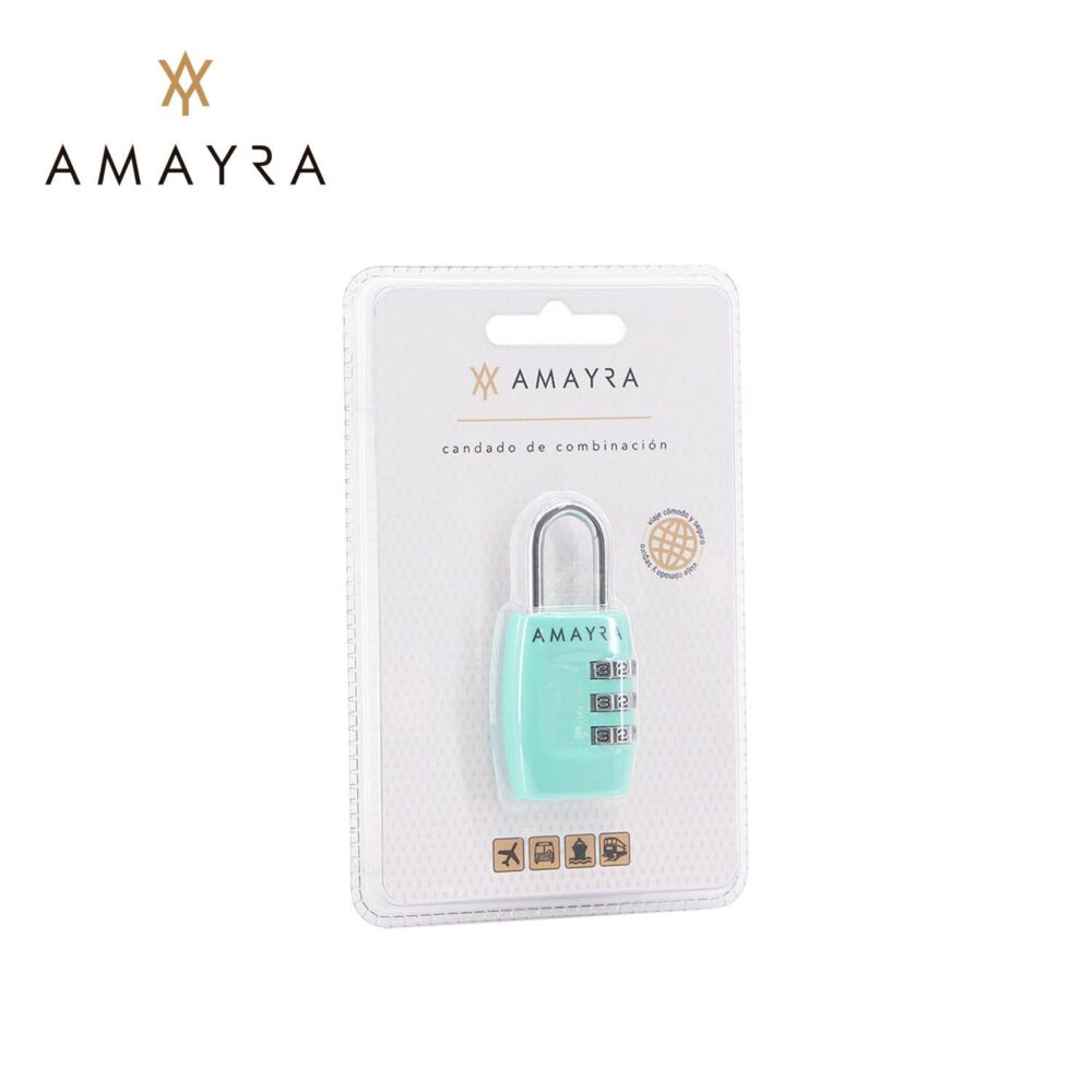 CANDADO PARA VALIJA CON COMBINACION AMAYRA 67.112R