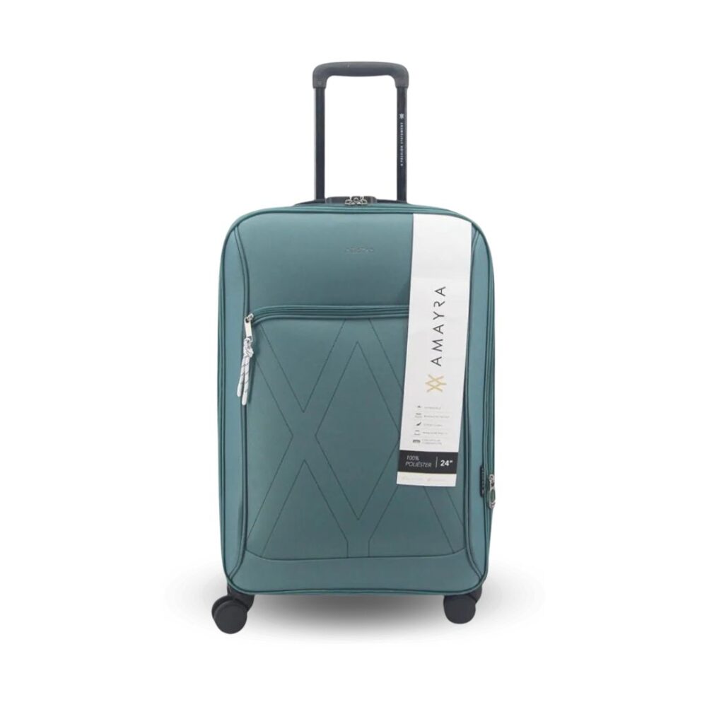 VALIJA 24" TELA VERDE AMAYRA 67.8007GR