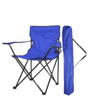 SILLON DIRECTOR PLEGABLE SLIM ACERO AZUL  UTILE 21228