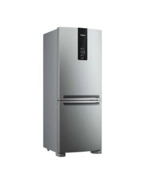 HELADERA NO FROST INVERTER 449L INOX FREEZER SUP WHIRLPOOL WRE57CKDIM