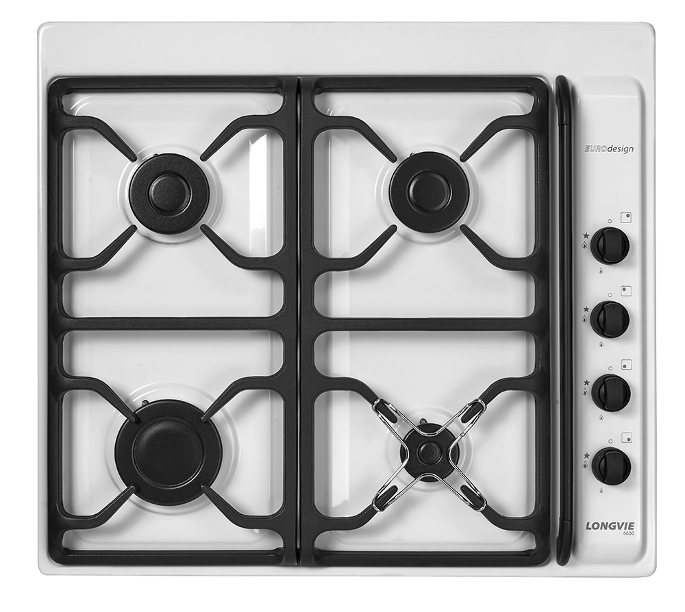 ANAFE MULTIGAS 4 HORNALLAS BLANCO EMPOTRABLE A6600BF LONGVIE