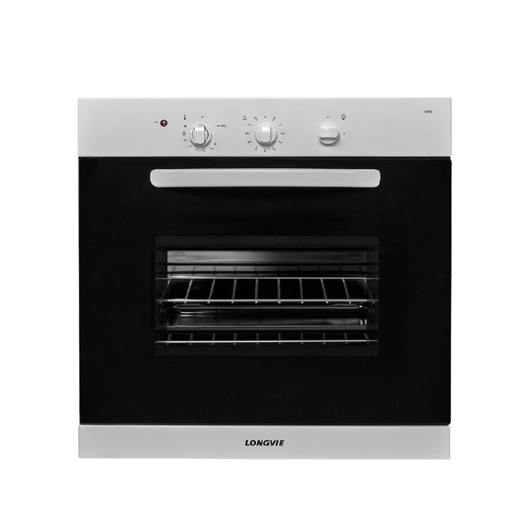 HORNO MULTIGAS CON ENCENDIDO Y LUZ BLANCO LONGVIE H1500B