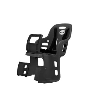 Silla trasera para bicicleta de plástico negro alta modelo ART 14371 resistente para montar en portaequipaje