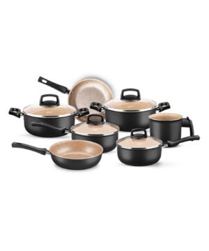 JUEGO DE BATERIA 7 PIEZAS C/ANT. SAFIRA PRETO ART 20684