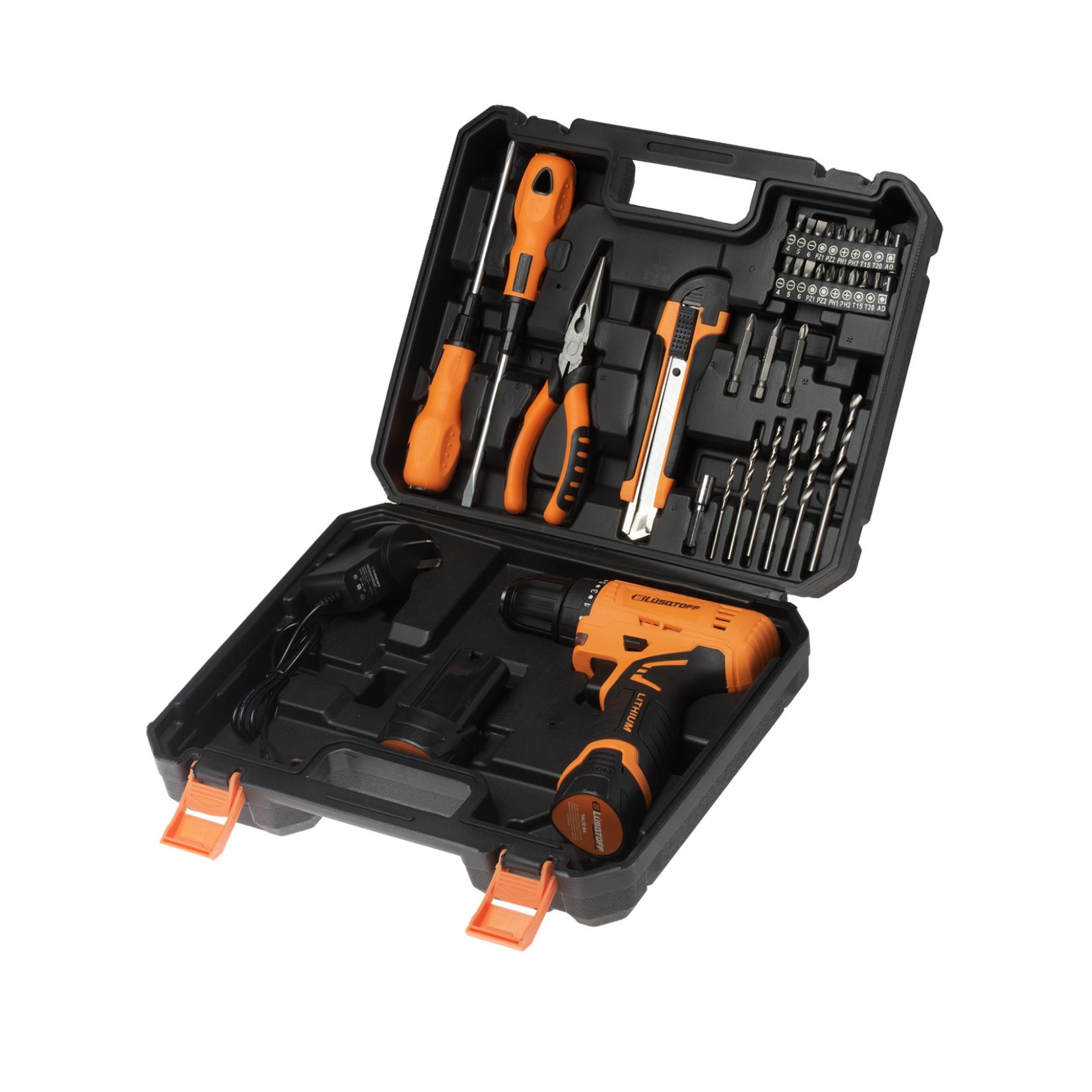 TALADRO ATORNILLADOR INALÁMBRICO 12 V LUSQTOFF TAL12-8A