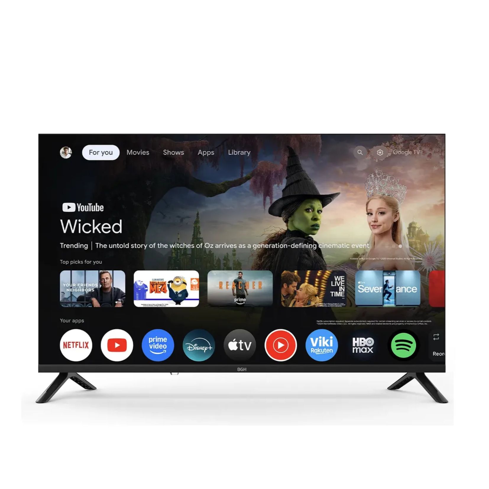 TV SMART 32" GOOGLE TV HD BGH B3226G5G