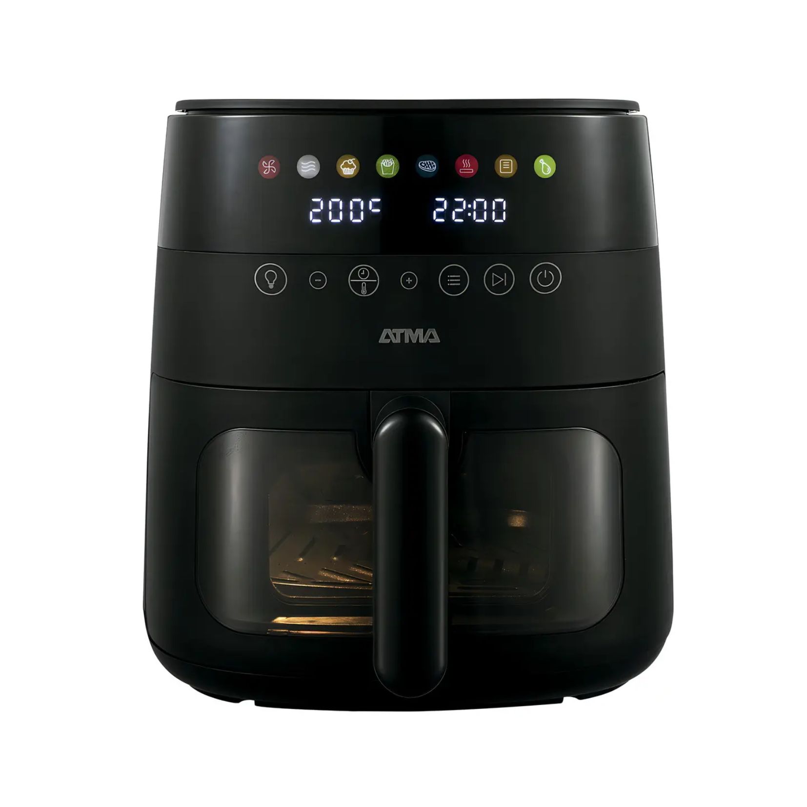 FREIDORA AIRFRYER 6L DIGITAL NEGRA ATMA FR246ABP
