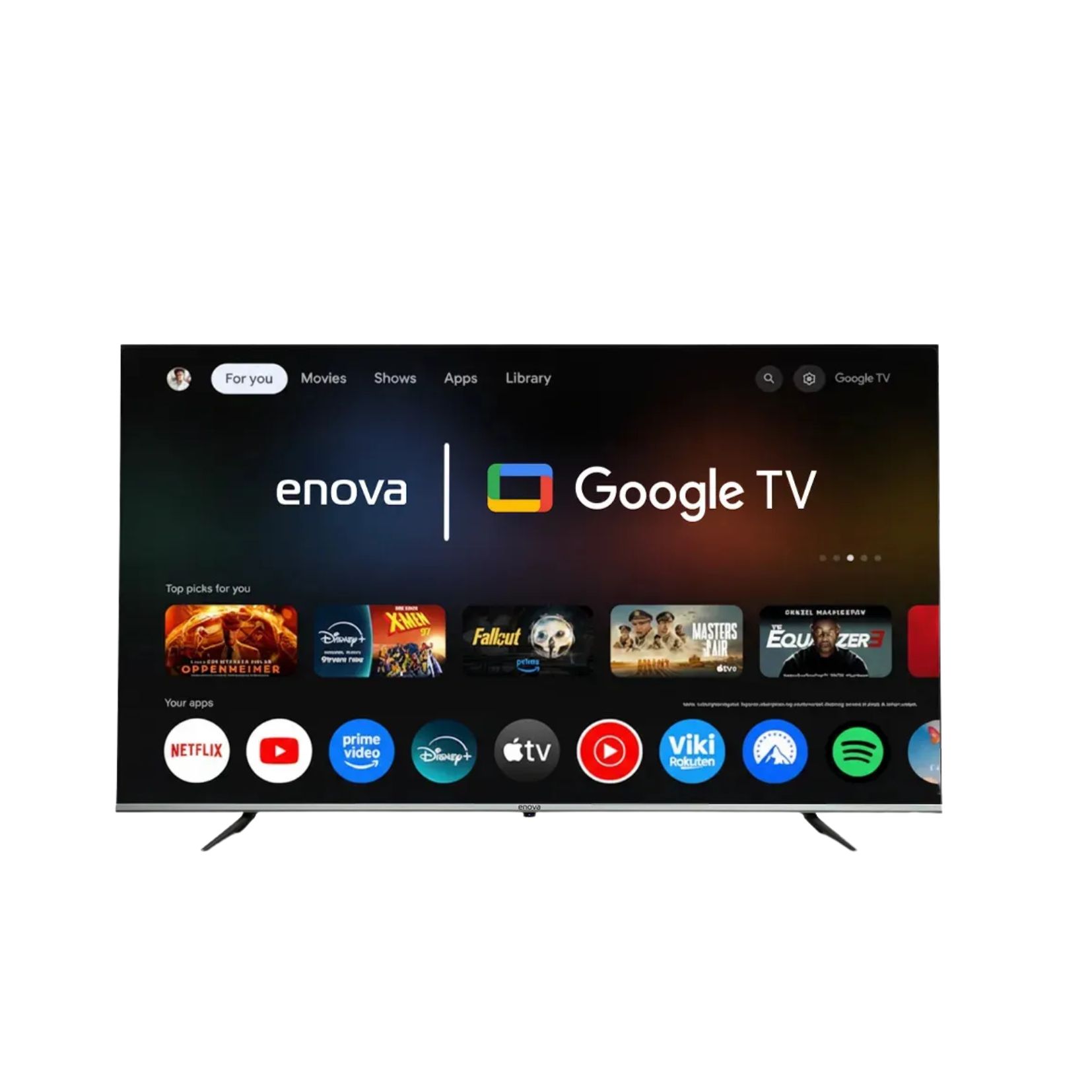 TV SMART 75" QLED 4K UHD GOOGLE TV ENOVA TE75UG12-TDFT