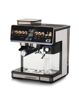 CAFETERA ESPRESSO CON MOLINILLO 20 BARES GRIS LUSQTOFF LQ-EX015