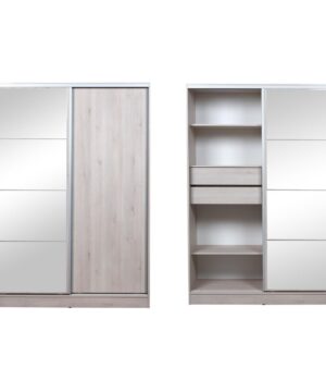 PLACARD 1.40 PUERTAS CORREDIZAS CON ESPEJO MURANO PINO BCO RICCHEZZE