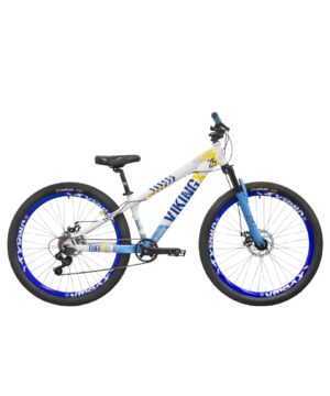 BICICLETA R26 JUMP 7V VIKINGX TUFF-25 2026 BCO/AMA/CEL 18858