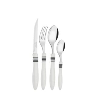 JGO CUBIERTOS COR&COR BLANCO 24PZAS TRAMONTINA ART 23499/563